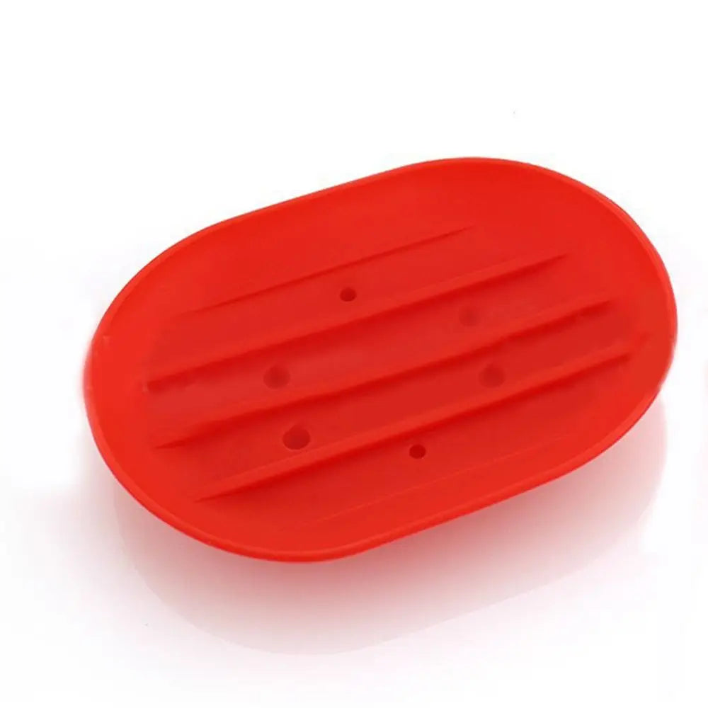 support savon moderne adhésif gris rose blanc bleu jaune rouge vert plat ovale rainuré