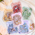 autocollants décoratifs stickers fleurs musiques fées romantiques fantaisistes semi transparents