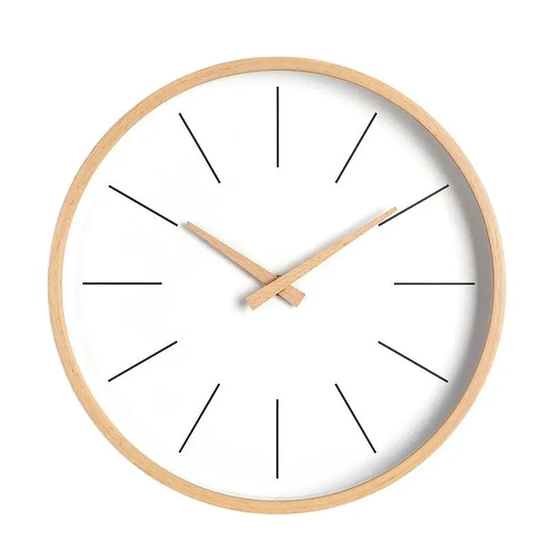 Horloge murale en bois design scandinave noir