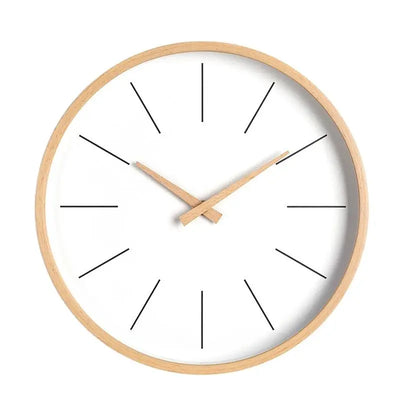 Horloge murale en bois design scandinave noir