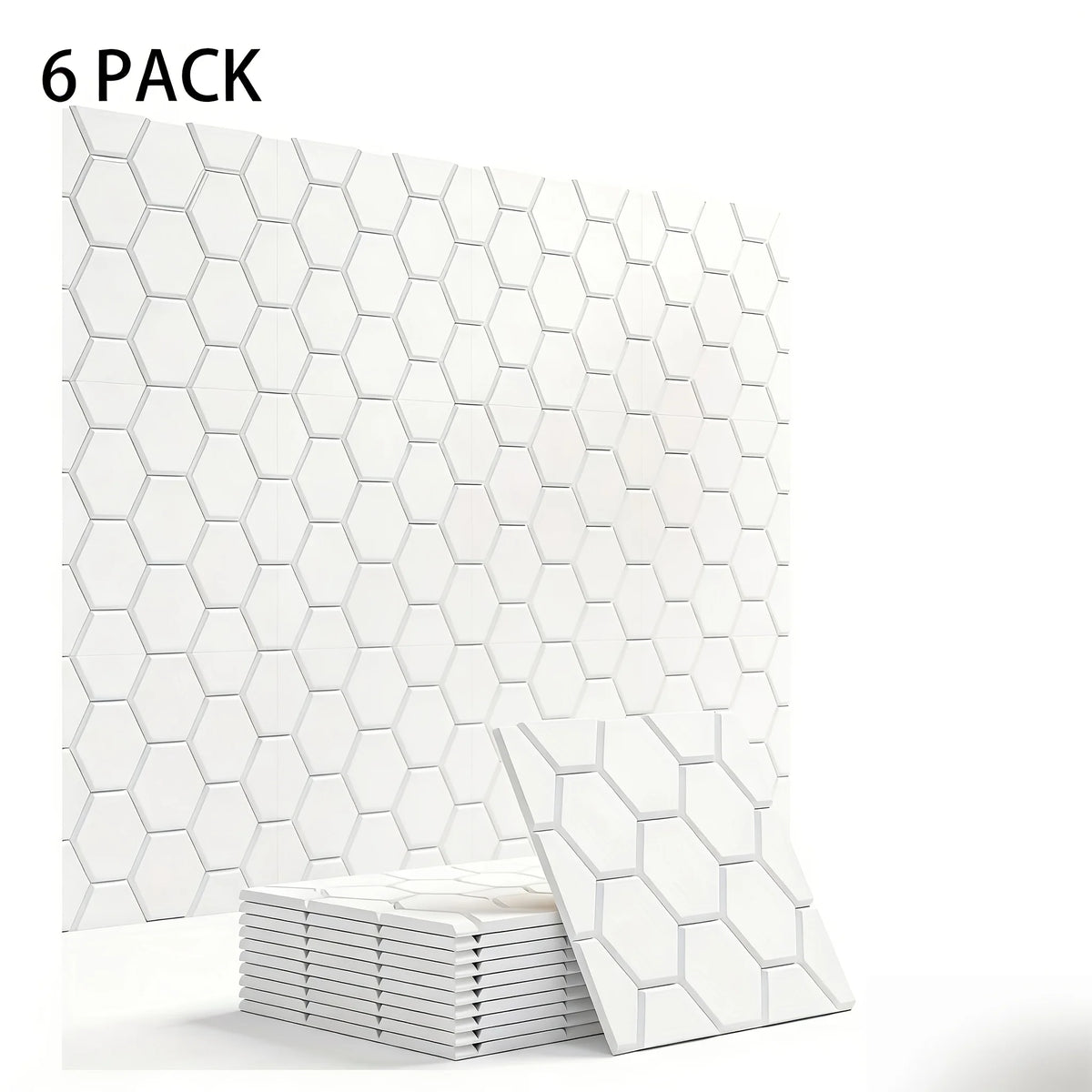 panneaux decoratifs hexagonaux feutre gris clair blanc noir modernes minimalistes geometriques set pieces