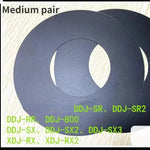 disques protection adhésifs blancs noirs contrôleur dj opaques pratiques rondes fentes centrales