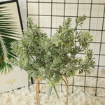Bouquet artificiel feuilles rondes vert gris décoration intérieure salon jardin naturel rustique decoration cadeau