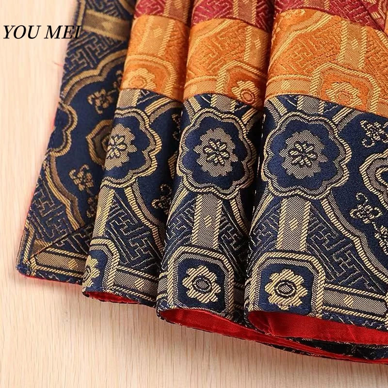 serviette table patchwork bleu marine rouge orange géométrique traditionnelle coton polyester hand made festive