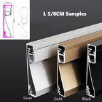 plinthes led noir blanc doré gris lisses contemporaines clips fixation h50 80mm