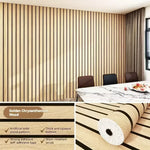 papier peint auto adhésif imitation bois moderne lignes verticales rouleau dimension 40cm 300cm