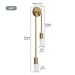 bande lumineuse led applique murale moderne or abat joueurs blanc éclairage quotidien minimalisteintérieur chambre