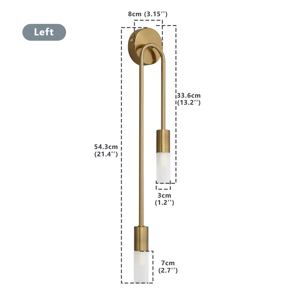 bande lumineuse led applique murale moderne or abat joueurs blanc éclairage quotidien minimalisteintérieur chambre