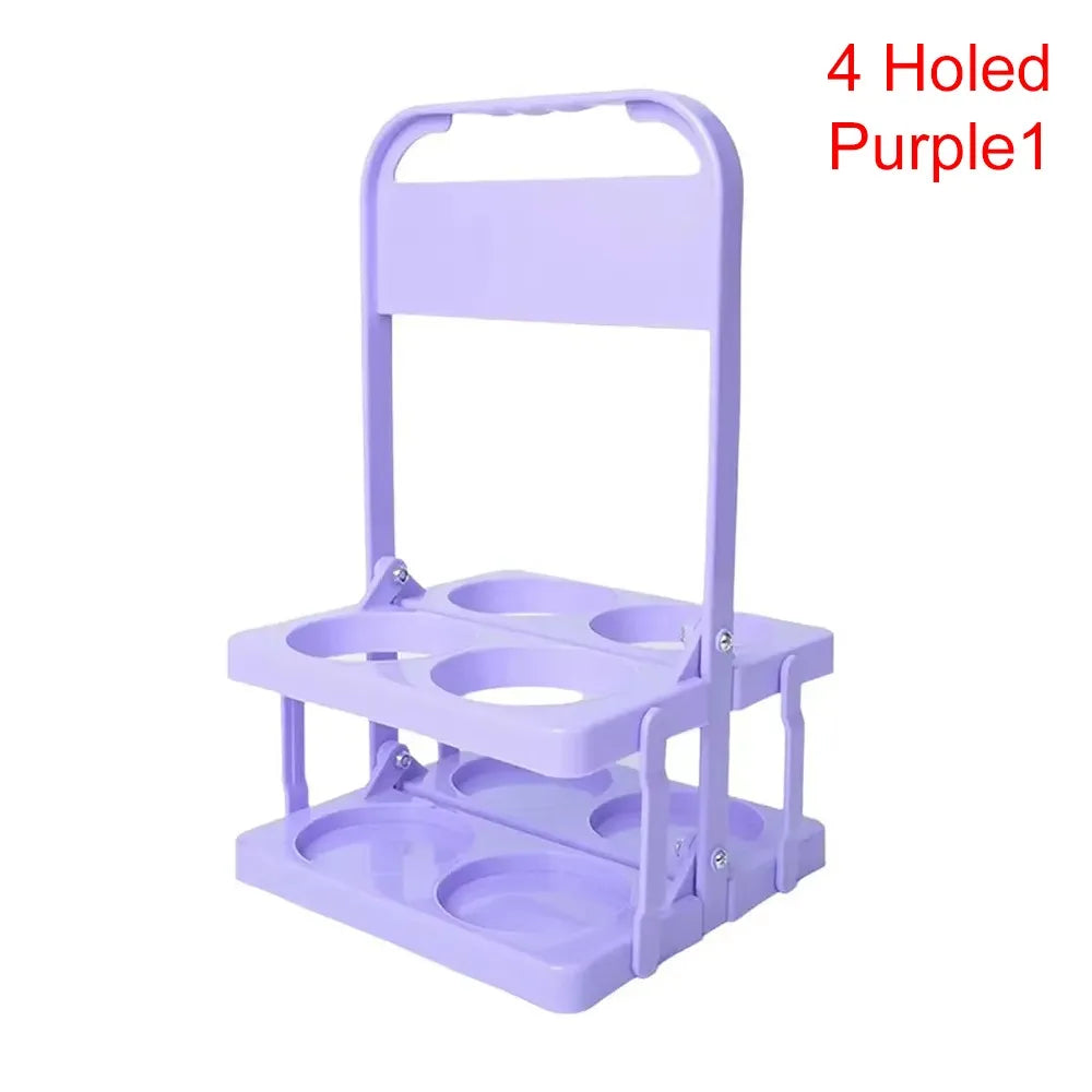 support bouteilles pliable moderne compartiments vert noir rouge bleu rose jaune violet plastique lisse