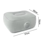 coussin gonflable gris clair moderne valve gonflage portable extérieur jardin