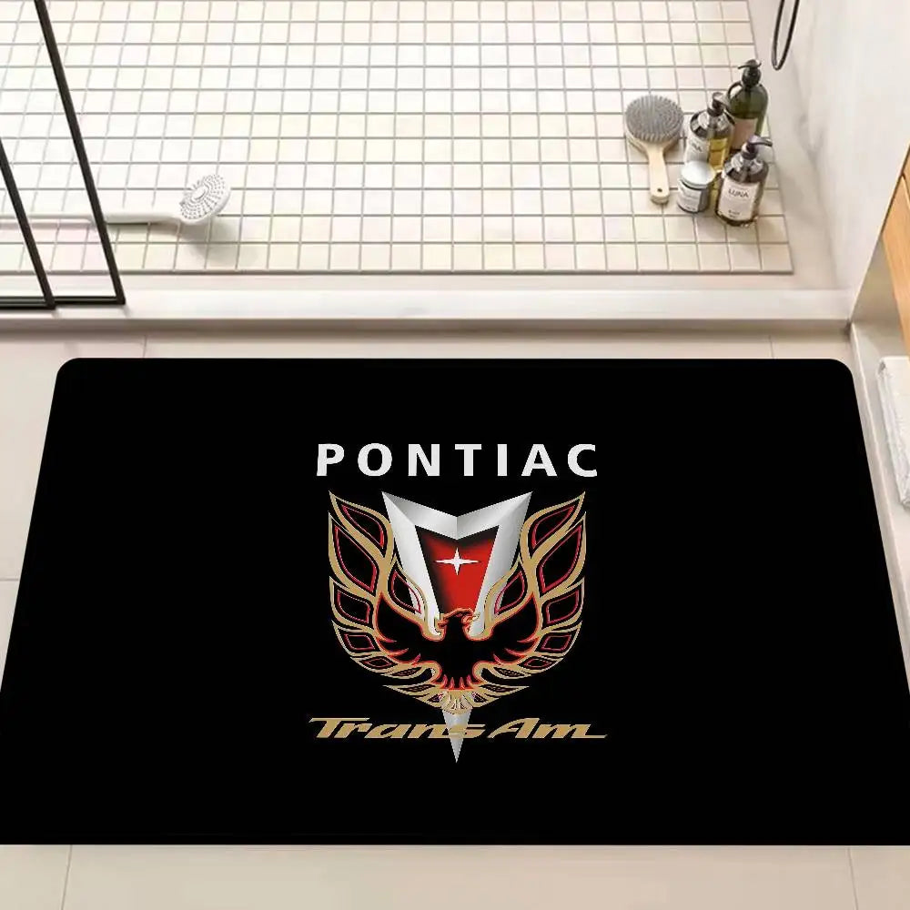 tapis moderne noir phoenix antidérapant graphique passepartout salon chambre 60x90cm