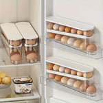 rangement œufs réfrigérateur transparent couvercle blanc moderne minimaliste plateaux plastique qualité alimentaire