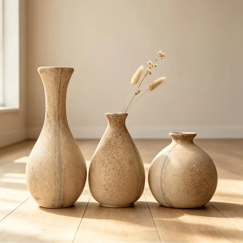 vases bois modernes petits grands décoration table chambre