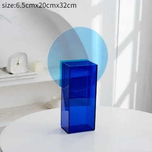 vase géométrique moderne transparent coloré décoration maison table centerpiece floral