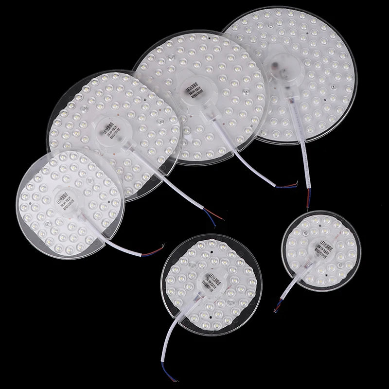 plaque led rond blanc câble électrique moderne murale 12w 18w 24w 36w 48w 72w