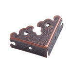 protections angle decoratives bois vintage floral gravures dentelles bronze argentedoré echangement meuble
