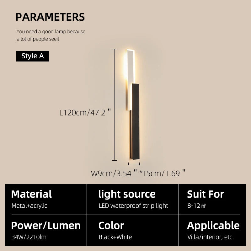 applique murale extérieure led noire dorée moderne étanche jardin façade maison