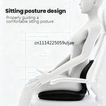 coussin soutien chaise noir mousse mémoire forme ergonomique contemporain anti décubitus massage