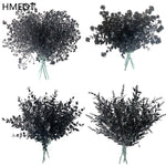 bouquet artificiel feuilles noires modernes décoration intérieure halloween minimalisteextérieurcoration événementiel