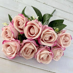 bouquet roses artificielles soie decoration intérieure moderne élégante anniversaire fiançailles graduation valentin