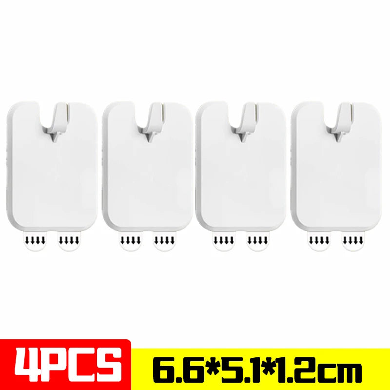 crochet adhésif fort clips fixation mural blanc doré gris métallisé texture brossée moderne minimalisteUsageIdéo