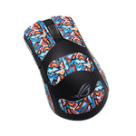 autocollants antiderapants noirs motif geometrique souris gaming rog gladius deux trois
