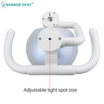 lampe dentaire blanc moderne interrupteur manuel adaptable grille ajustable transparente symboles soleil lune étoile