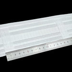 ruban rideaux multifonctionnel rayures horizontales blanc moderne adhésif clips métalliques polyester accessoire décoration maison