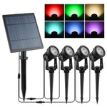 projecteur solaire led ip65 moderne autoinstallation noir opaqueextérieur jardin vacances