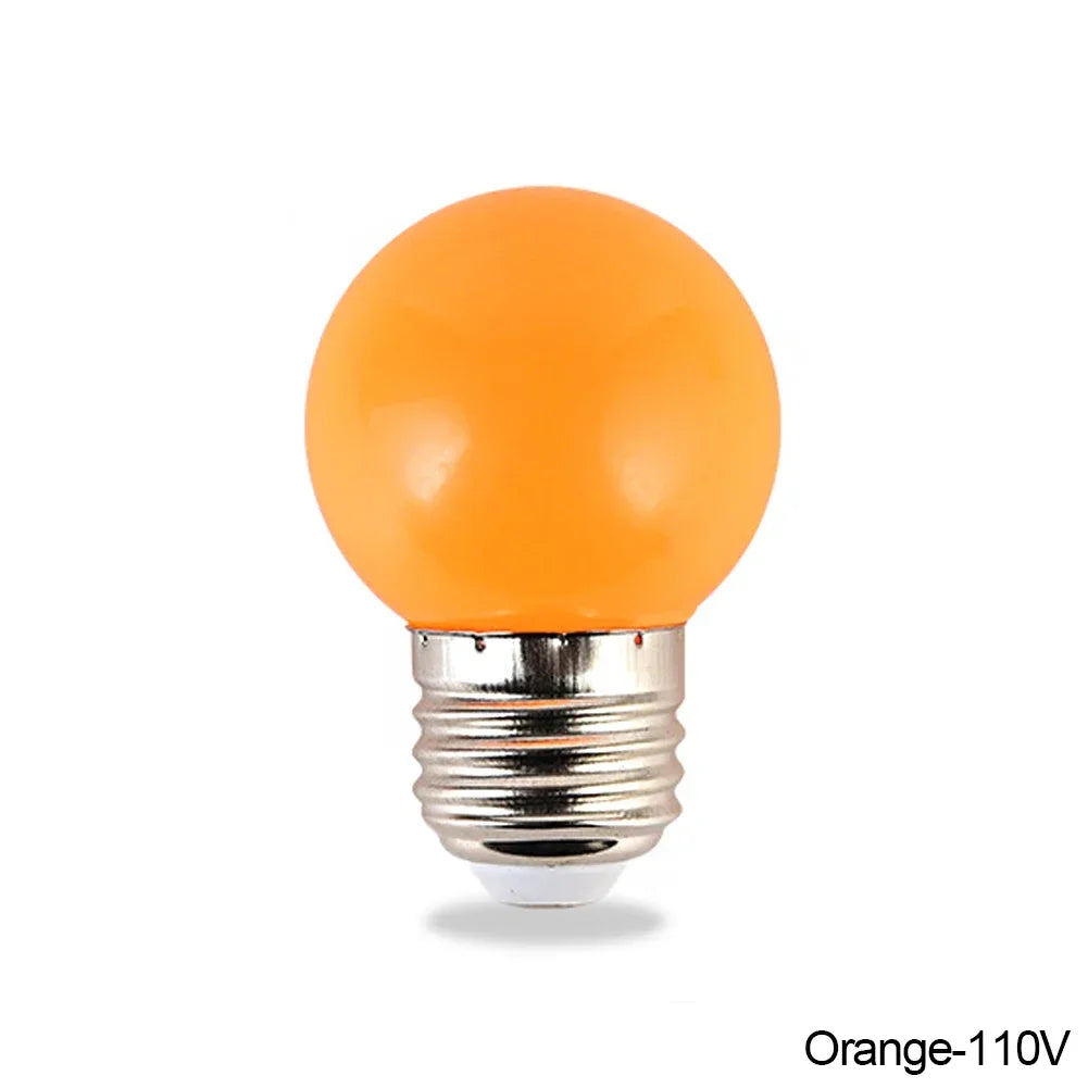 ampoule led rouge jaune blanche globe boule e27 vis bleue moderne chambre décoration noël