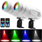 projecteur led rgbw 15w disco spot lumière télécommande club scène