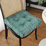 coussin carré velours doux antidérapant imperméable beige bleu vert orange modernes