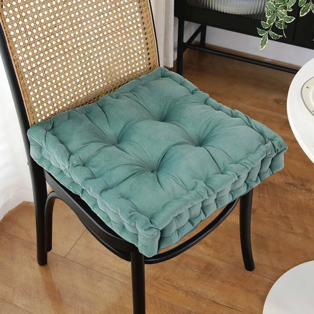 coussin carré velours doux antidérapant imperméable beige bleu vert orange modernes