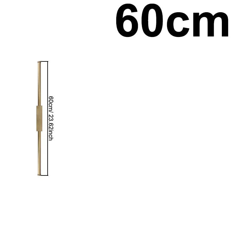 lampe murale dorée moderne 60 90 120 cm vis câble électrique