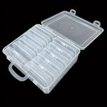 boîtes rangement transparentes modernes poignées compartiments multiples grilles diy artisanat mosaïque organisation outils