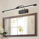 lampe led moderne argentée fixée mur 60cm clips fixation 12w