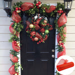 rubans decoratifs noel rouge vert festifs adhésifs brillants maison artisanat bricolage