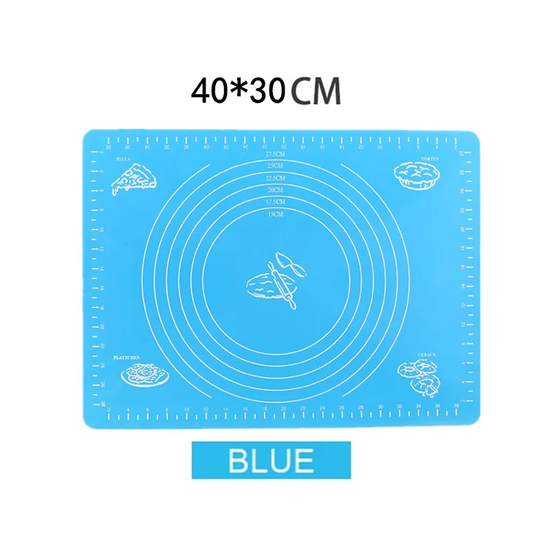 tapis pâtisserie silicone violet vert bleu rose cercles utilitaire pratique facile nettoyage réutilisable