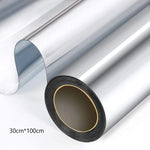 film fenêtre adhésif noir argent moderne protection solaire isolation thermique