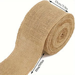 ruban jute naturel rustique 10m 15cm couleur beige marron rouge vert