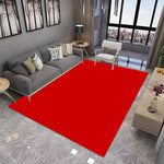 tapis orange unicolore moderne salon polyester 80x120cm 50x160cm dessin animé aubusson