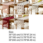 table cuisine nappe rose blanche rouge pompons décorative rustique imperméable machine festive noël pâques