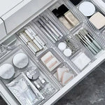 organisateur rangement transparent moderne boîtes rangement empilable vertical bureaux maison