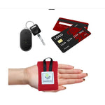 couverture poche rouge bleu pratique compacte imperméable pliante légère plage camping