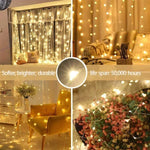 guirlande lumineuse étoiles blanc chaud moderne télécommande alimentation USB imperméable IP65