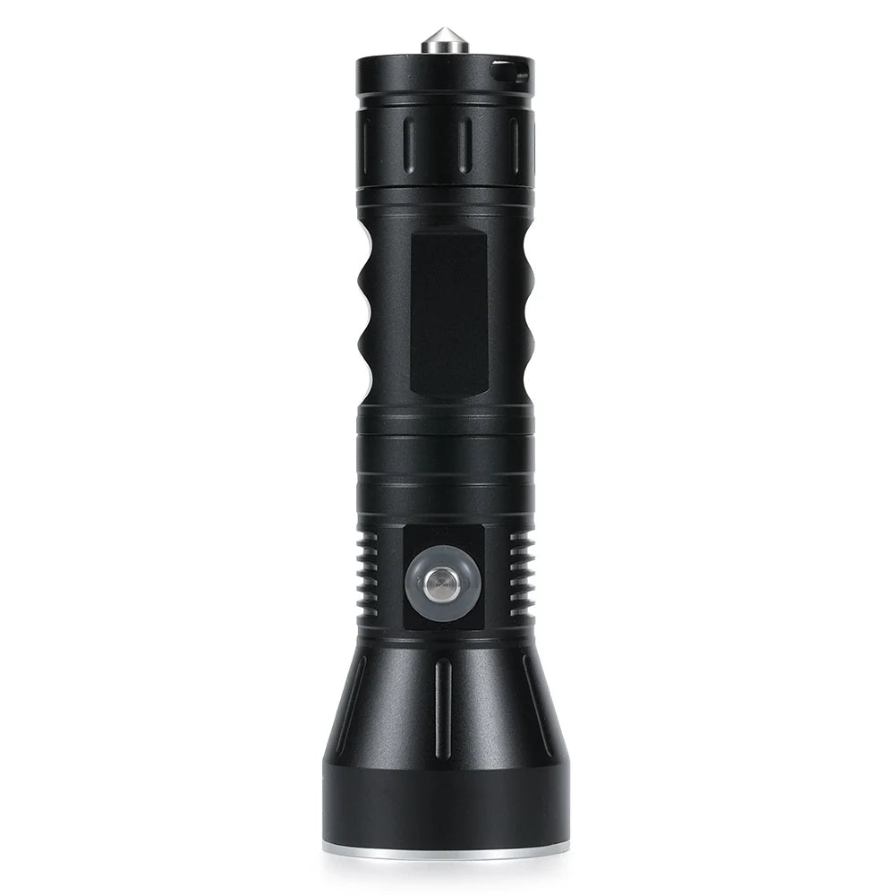 lampe poche plongée led 30w 3000lumens étanche 100m rechargeable tactique robuste