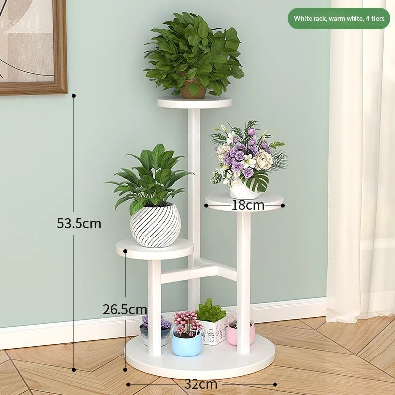 étagère plantes moderne multi niveaux noire blanche bois pots succulentesintérieurextérieur