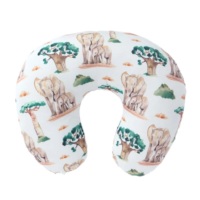 coussin voyage ergonomique forme coton motif fleurs animaux voyage confort bébé enfant