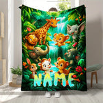 couverture animaux jungle imprimée polygone portable pique nique voyage maison toutes saisons