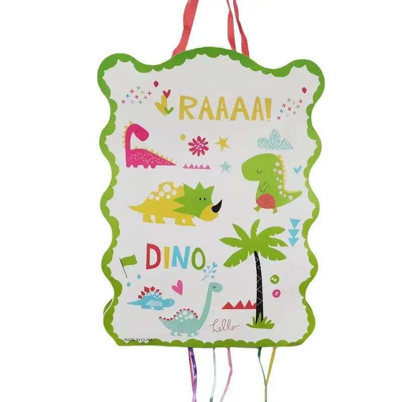 piñata décoration anniversaire enfant licorne dinosaure ruban colorée thème festif